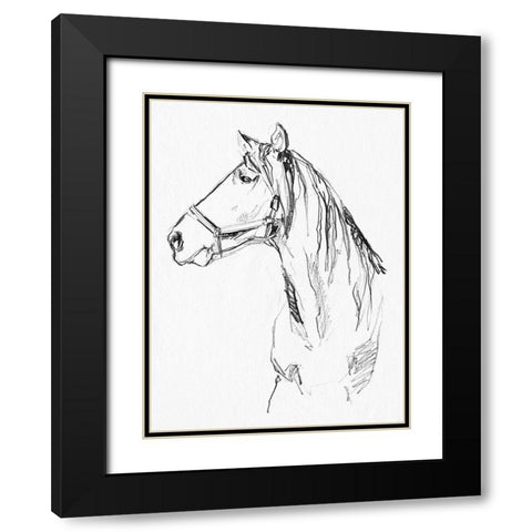 Bridle Portraits I Black Modern Wood Framed Art Print with Double Matting by Parker, Jennifer Paxton