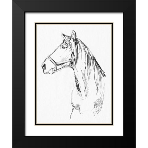 Bridle Portraits I Black Modern Wood Framed Art Print with Double Matting by Parker, Jennifer Paxton