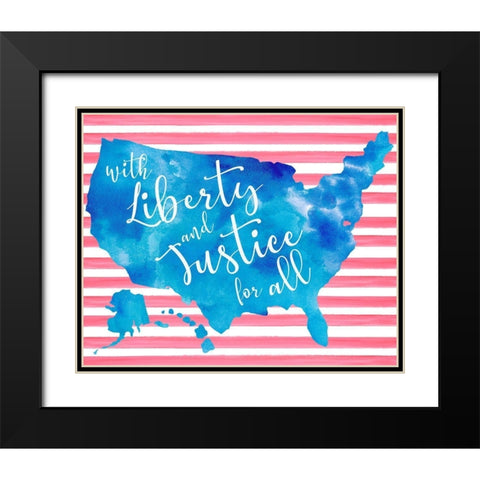 United We Stand I Black Modern Wood Framed Art Print with Double Matting by Parker, Jennifer Paxton