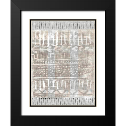 Traders Tapestry IV Black Modern Wood Framed Art Print with Double Matting by Parker, Jennifer Paxton