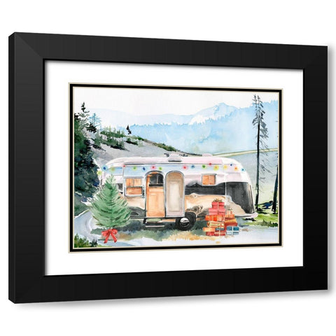 Holiday Vacation I Black Modern Wood Framed Art Print with Double Matting by Parker, Jennifer Paxton