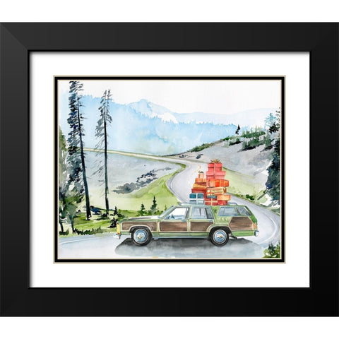 Holiday Vacation II Black Modern Wood Framed Art Print with Double Matting by Parker, Jennifer Paxton