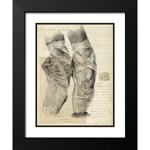 On Pointe II Black Modern Wood Framed Art Print with Double Matting by Parker, Jennifer Paxton