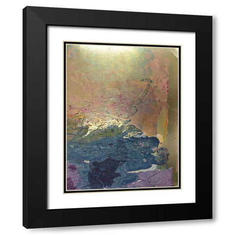 Monets Landscape I Black Modern Wood Framed Art Print with Double Matting by Combs, Joyce