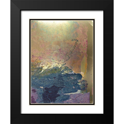 Monets Landscape I Black Modern Wood Framed Art Print with Double Matting by Combs, Joyce