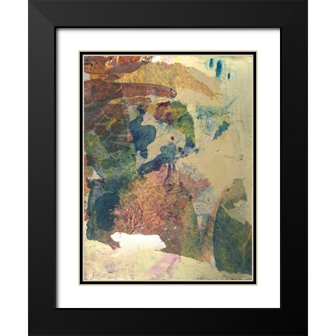 Monets Landscape II Black Modern Wood Framed Art Print with Double Matting by Combs, Joyce