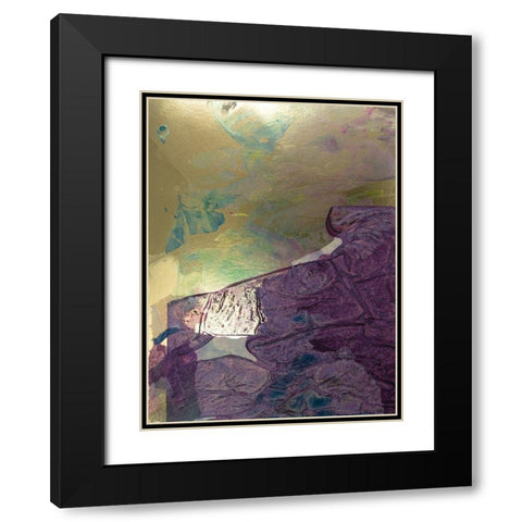 Monets Landscape IV Black Modern Wood Framed Art Print with Double Matting by Combs, Joyce