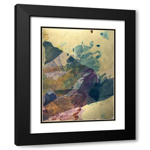 Monets Landscape VI Black Modern Wood Framed Art Print with Double Matting by Combs, Joyce