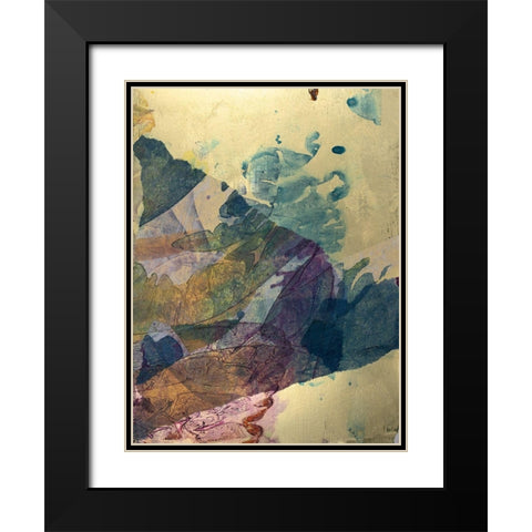 Monets Landscape VI Black Modern Wood Framed Art Print with Double Matting by Combs, Joyce