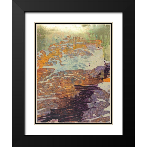 Monets Landscape VII Black Modern Wood Framed Art Print with Double Matting by Combs, Joyce