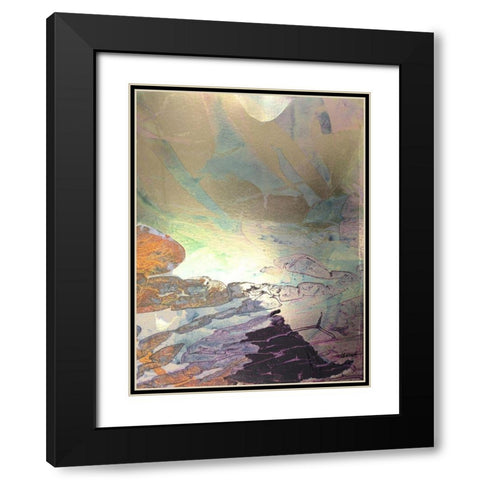 Monets Landscape VIII Black Modern Wood Framed Art Print with Double Matting by Combs, Joyce
