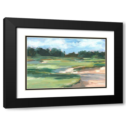 Golf Course Study II Black Modern Wood Framed Art Print with Double Matting by Harper, Ethan