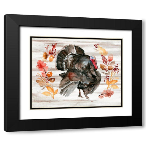 Grateful Thanksgiving II Black Modern Wood Framed Art Print with Double Matting by Parker, Jennifer Paxton