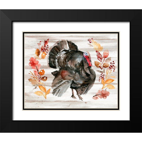 Grateful Thanksgiving II Black Modern Wood Framed Art Print with Double Matting by Parker, Jennifer Paxton