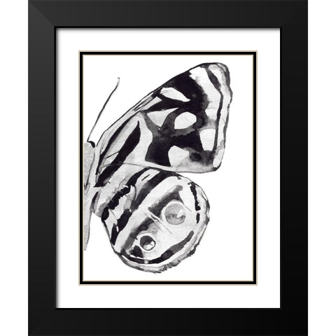Monochrome Wings IV Black Modern Wood Framed Art Print with Double Matting by Warren, Annie
