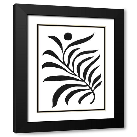 Matisse Fern I Black Modern Wood Framed Art Print with Double Matting by Green, Jacob
