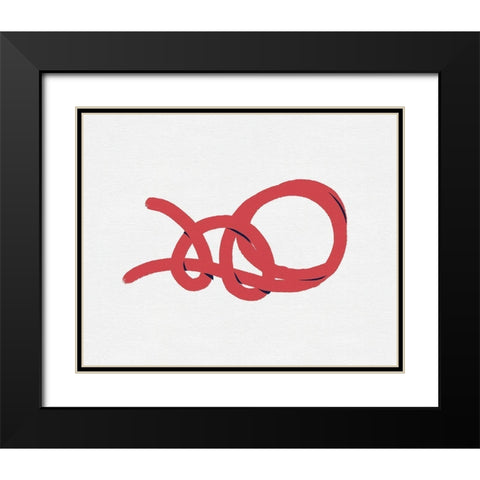 Sailing Knot II Black Modern Wood Framed Art Print with Double Matting by Green, Jacob