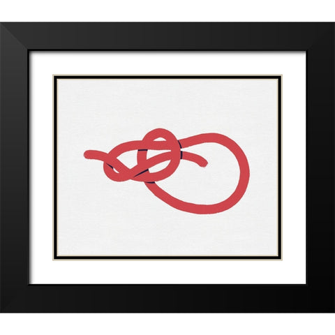 Sailing Knot IV Black Modern Wood Framed Art Print with Double Matting by Green, Jacob