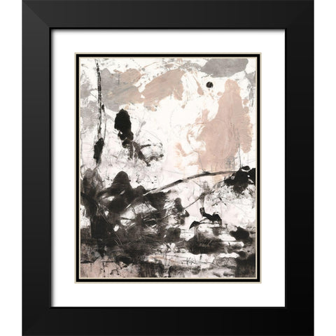 Disarray II Black Modern Wood Framed Art Print with Double Matting by OToole, Tim