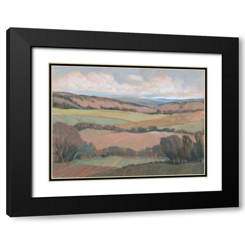 Hilly Countryside II Black Modern Wood Framed Art Print with Double Matting by OToole, Tim