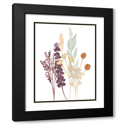 Gathered Bouquet I Black Modern Wood Framed Art Print with Double Matting by Warren, Annie
