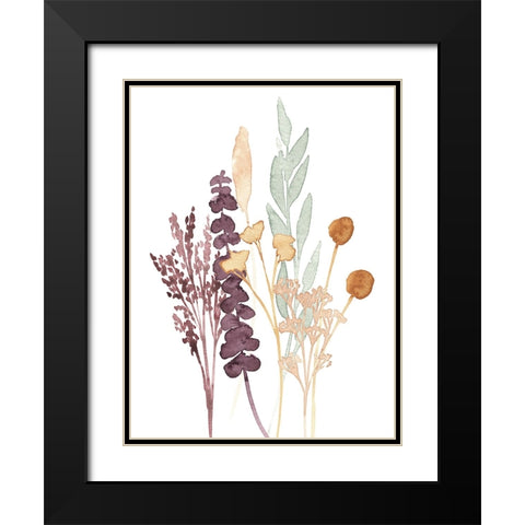 Gathered Bouquet I Black Modern Wood Framed Art Print with Double Matting by Warren, Annie