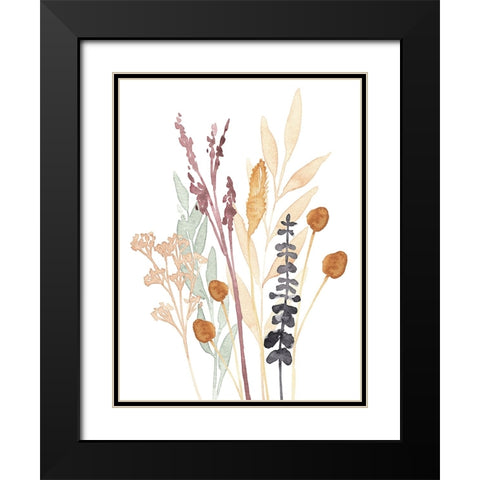 Gathered Bouquet II Black Modern Wood Framed Art Print with Double Matting by Warren, Annie