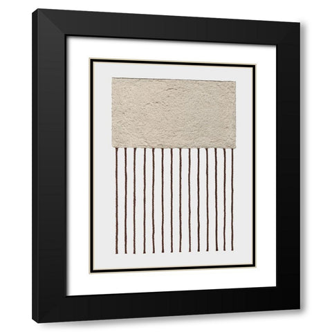 Monolithic  II Black Modern Wood Framed Art Print with Double Matting by Saunders, Alonzo