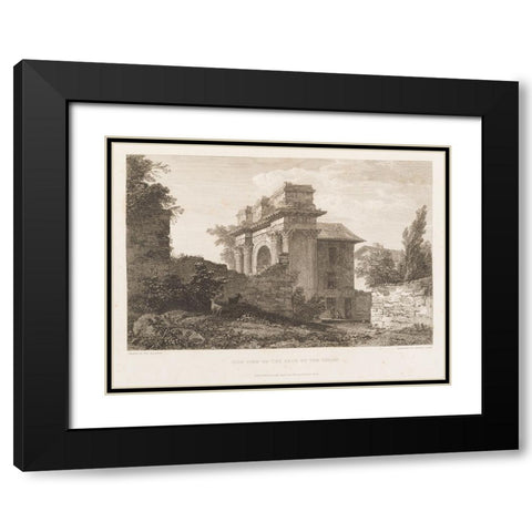 CWFs Antiquities of Pola, Ruins IV Black Modern Wood Framed Art Print with Double Matting by Unknown