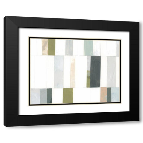 Litmus Collage I Black Modern Wood Framed Art Print with Double Matting by Vess, June Erica