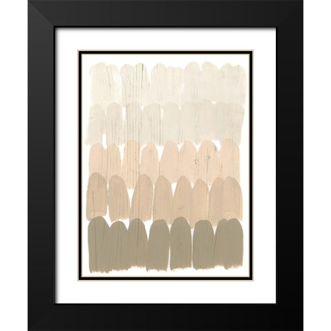 Earth Tone Swatch I Black Modern Wood Framed Art Print with Double Matting by Vess, June Erica
