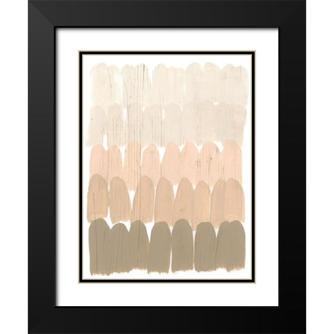 Earth Tone Swatch I Black Modern Wood Framed Art Print with Double Matting by Vess, June Erica