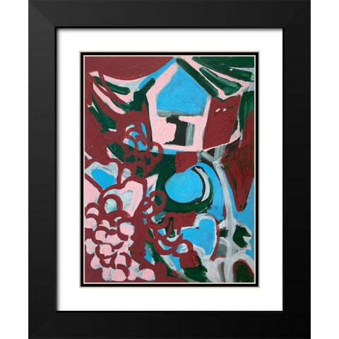 Hide Away I Black Modern Wood Framed Art Print with Double Matting by Ferrell, Erin McGee