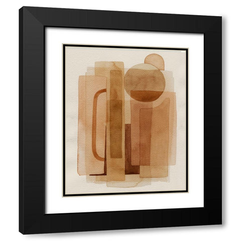 Quilt of Arches II Black Modern Wood Framed Art Print with Double Matting by Popp, Grace