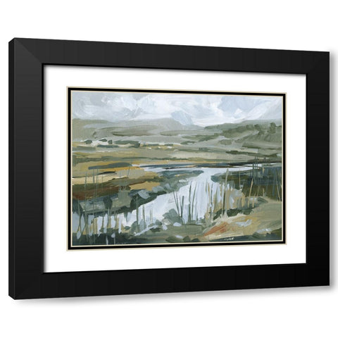 Wetland Vista I Black Modern Wood Framed Art Print with Double Matting by Barnes, Victoria