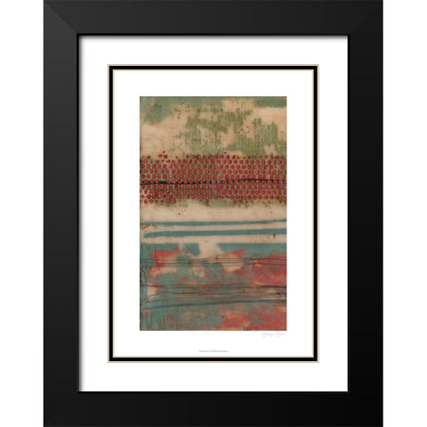 Undulate I Black Modern Wood Framed Art Print with Double Matting by Goldberger, Jennifer