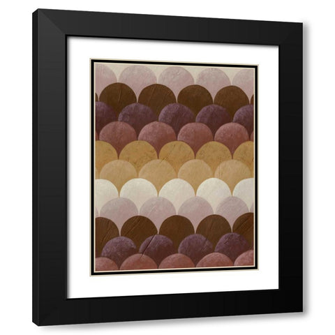 Plum Orchard II Black Modern Wood Framed Art Print with Double Matting by Zarris, Chariklia