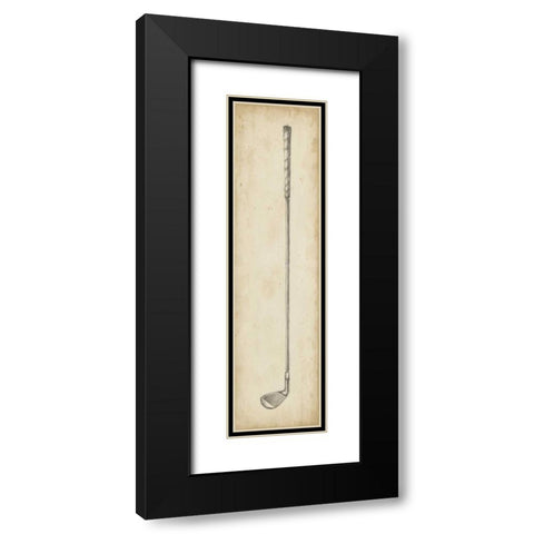 Vintage Golf Clubs II Black Modern Wood Framed Art Print with Double Matting by Harper, Ethan