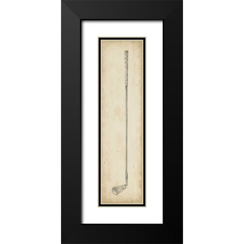 Vintage Golf Clubs III Black Modern Wood Framed Art Print with Double Matting by Harper, Ethan