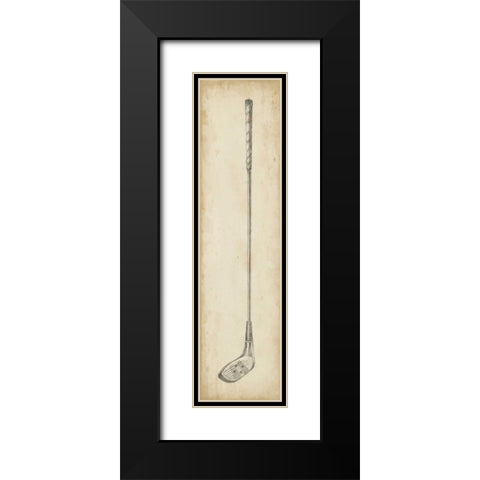 Vintage Golf Clubs IV Black Modern Wood Framed Art Print with Double Matting by Harper, Ethan