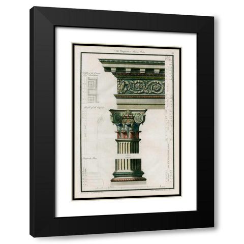 The Composite Order Black Modern Wood Framed Art Print with Double Matting by Richardson