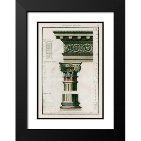 The Composite Order Black Modern Wood Framed Art Print with Double Matting by Richardson