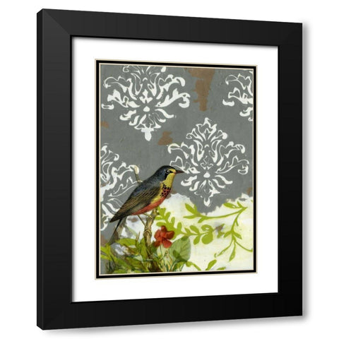 Victorian Whimsy I Black Modern Wood Framed Art Print with Double Matting by Goldberger, Jennifer