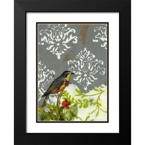 Victorian Whimsy I Black Modern Wood Framed Art Print with Double Matting by Goldberger, Jennifer