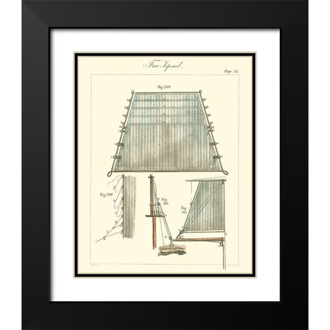 Nautical details I Black Modern Wood Framed Art Print with Double Matting by Unknown