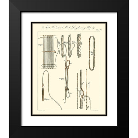 Nautical details IV Black Modern Wood Framed Art Print with Double Matting by Unknown