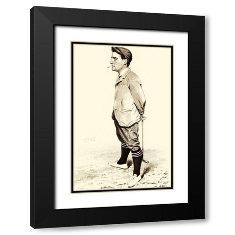 Vanity Fair Golfers II Black Modern Wood Framed Art Print with Double Matting by Spy