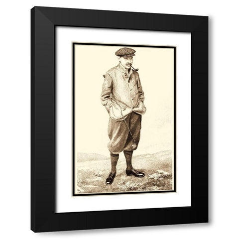 Vanity Fair Golfers IV Black Modern Wood Framed Art Print with Double Matting by Spy