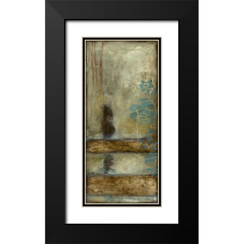Teal Patina II Black Modern Wood Framed Art Print with Double Matting by Goldberger, Jennifer