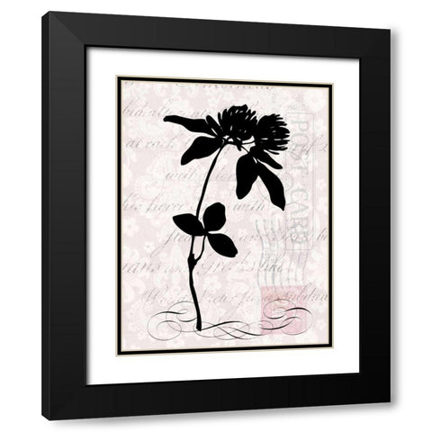 Small Postscript II Black Modern Wood Framed Art Print with Double Matting by Vision Studio
